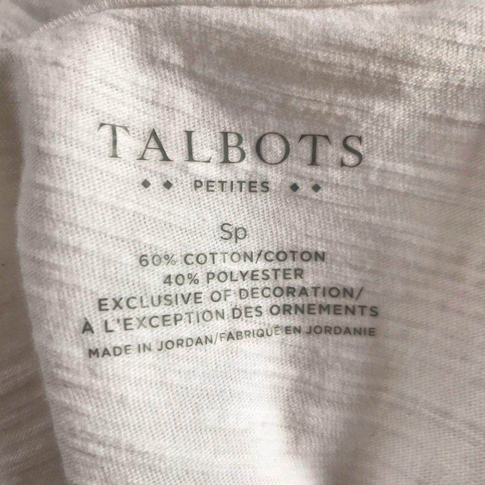 Talbots white tee - Picture 3 of 4